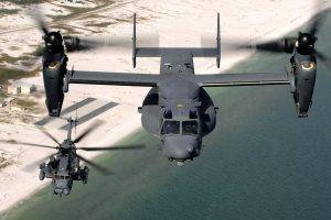 machine Gun, Helicopters, V 22 Osprey, Military