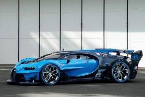 car, Vehicle, Blue Cars, Bugatti Veyron, Bugatti Vision Gran Turismo