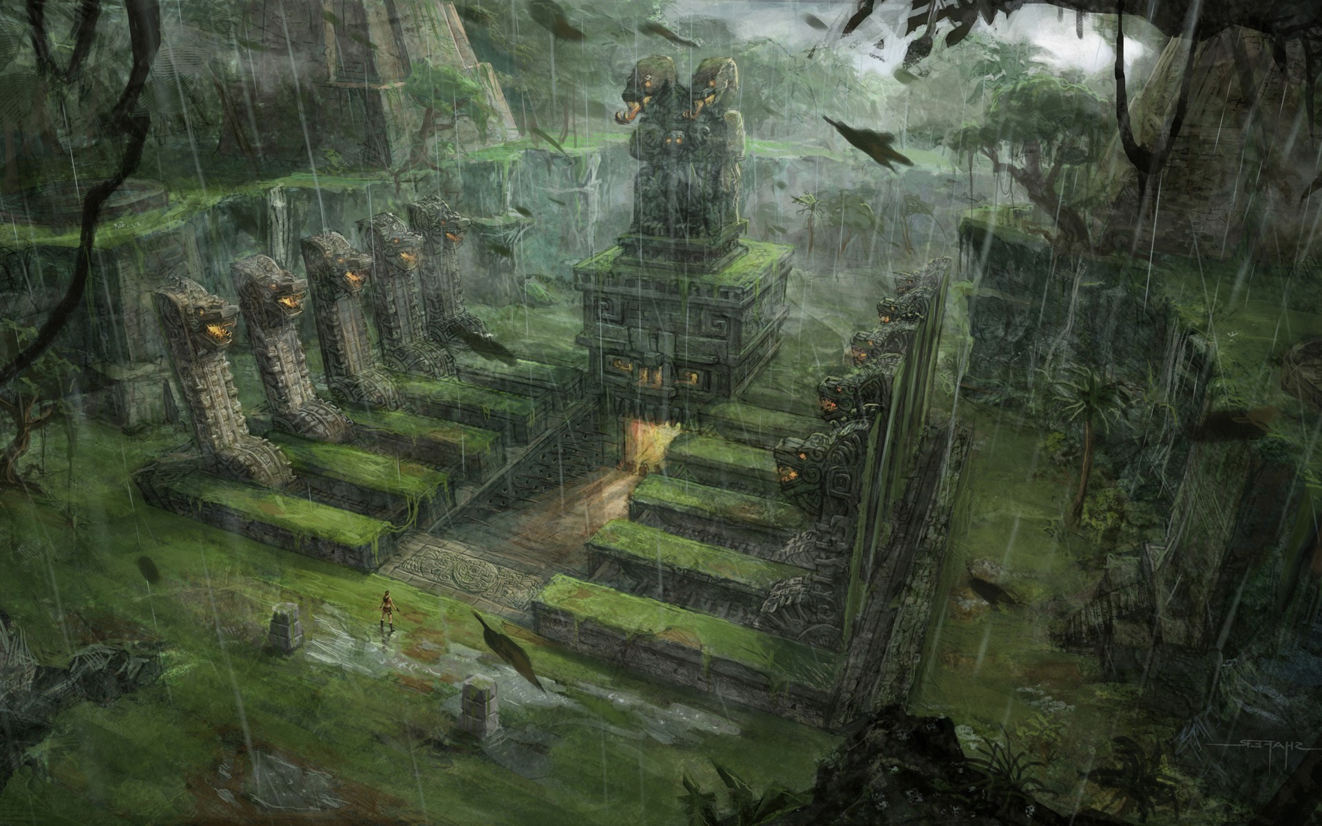 fantasy Art, Lara Croft, Tomb Raider Wallpaper
