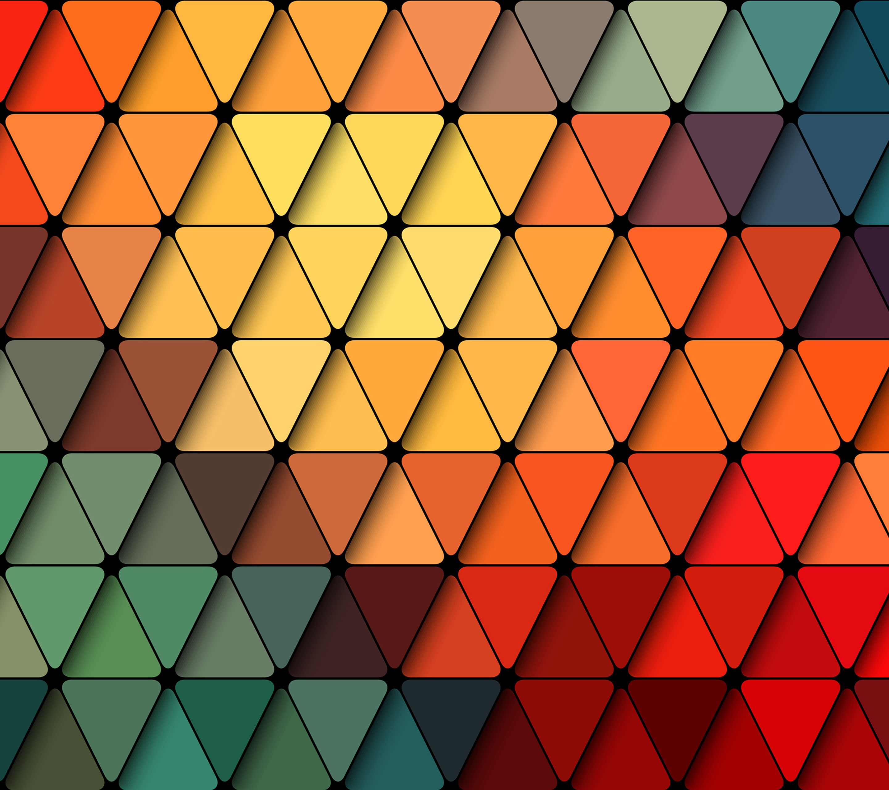 abstract, Colorful, Triangle Wallpaper