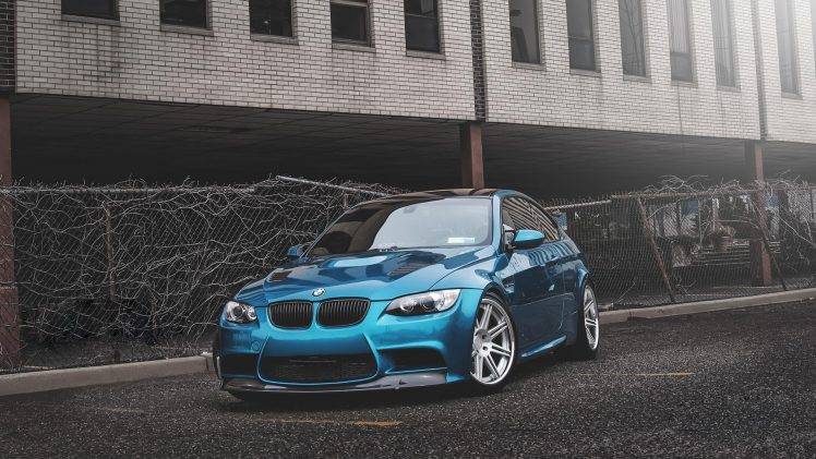 car, Blue Cars, BMW, BMW E92, BMW E92 M3 HD Wallpaper Desktop Background