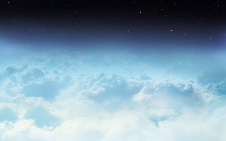 clouds, Space, Stars HD Wallpaper Desktop Background