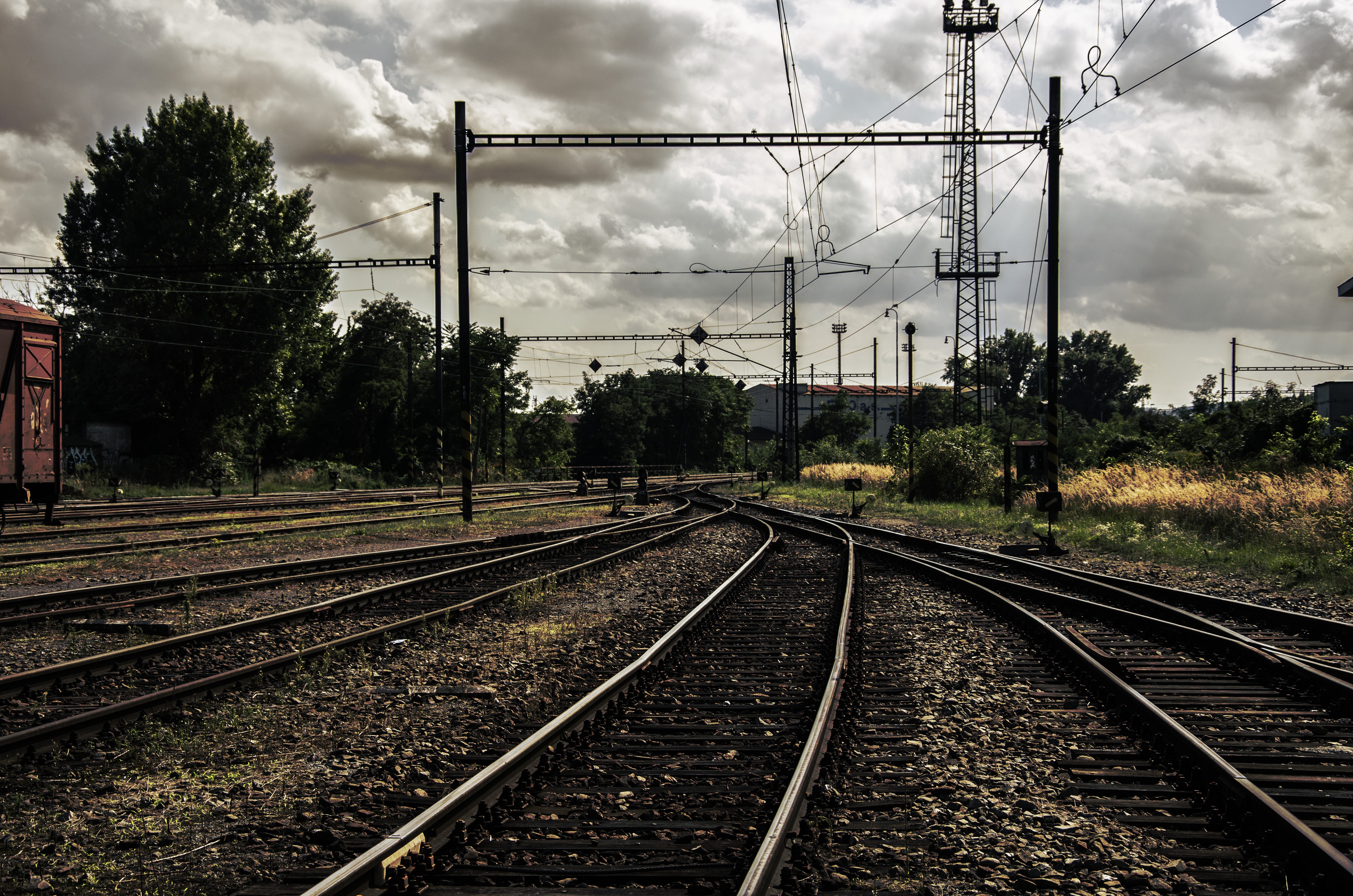 train, Old, Rust, Car, Rail Yard, Ground, Sky, Clouds, Pripyat, Railway, Ukraine, Overcast Wallpaper