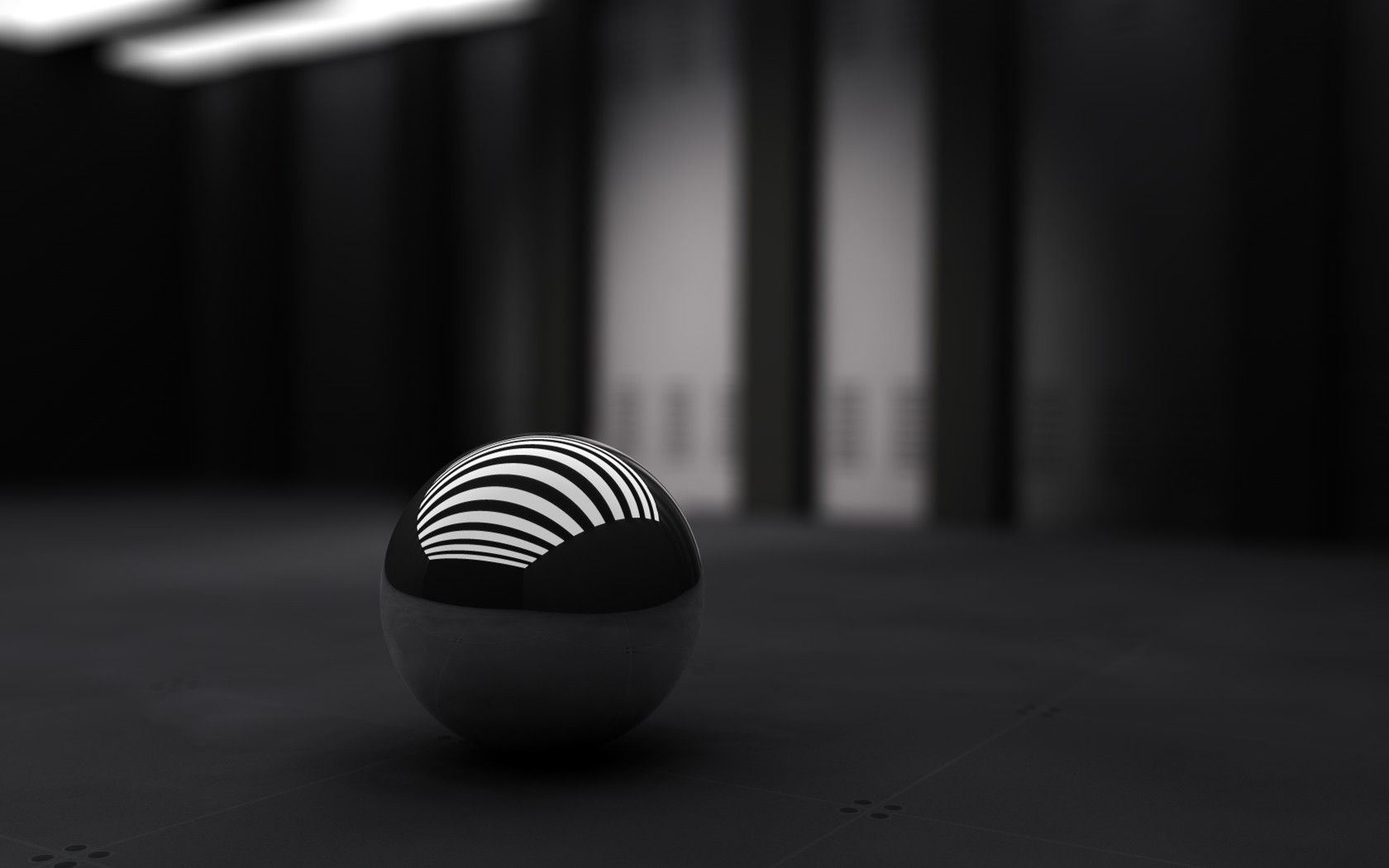 abstract, Monochrome, Sphere, Ball Wallpaper