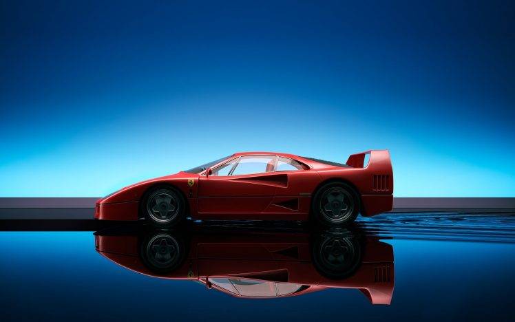 vehicle, Car, Ferrari, Ferrari F40, Reflection HD Wallpaper Desktop Background
