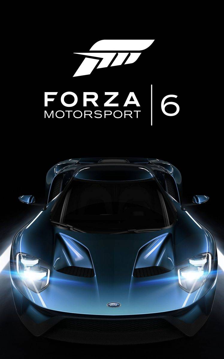 Forza Motorsport 6, Video Games, Ford GT, Car, Simple Background, Portrait Display HD Wallpaper Desktop Background