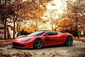 car, Aston Martin DBC, Aston Martin, Red Cars