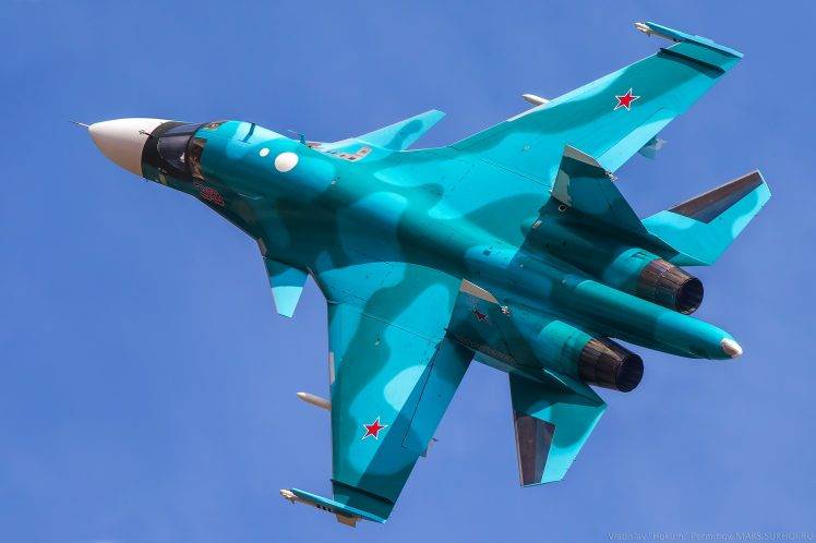 aircraft, Military Aircraft, Sukhoi Su 34, Russian Army, Army HD Wallpaper Desktop Background