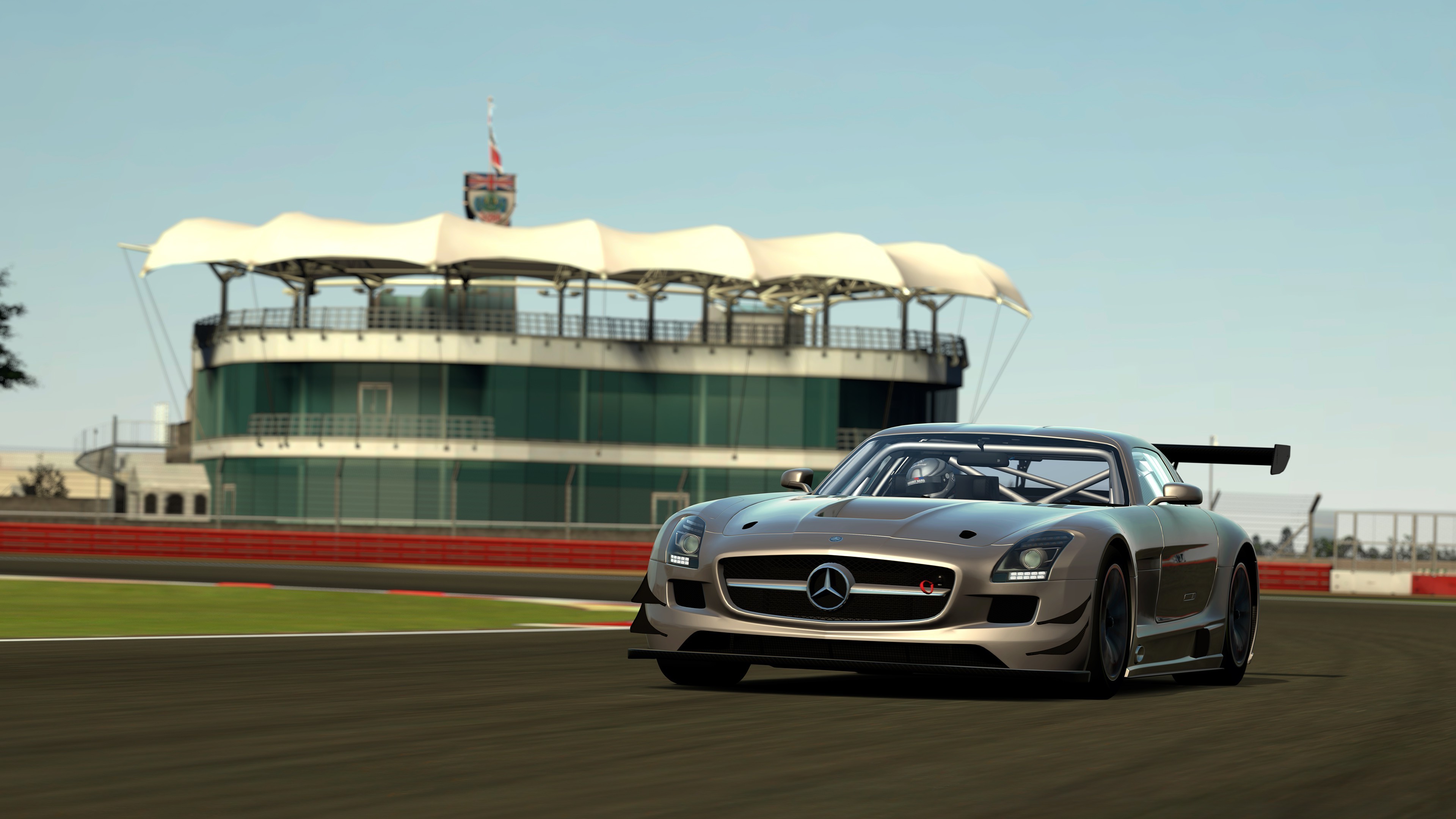 Mercedes Benz SLS AMG, Car, Race Tracks, Gran Turismo 6, Video Games Wallpaper