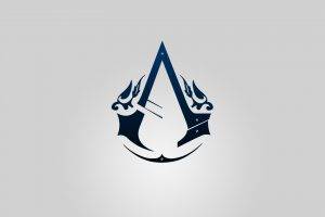 Assassins Creed, Symbols, Video Games, Simple Background