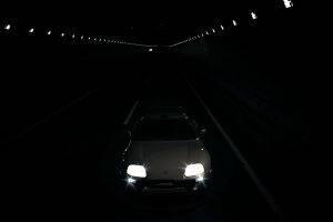 Toyota Supra, Car, Tunnel, Video Games, Gran Turismo 5, Lights
