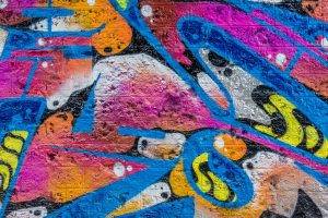 artwork, Graffiti, Walls, Bricks, Abstract, Colorful