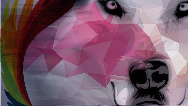 wolf, Minimalism, Fantasy Art, Animals, Fan Art HD Wallpaper Desktop Background