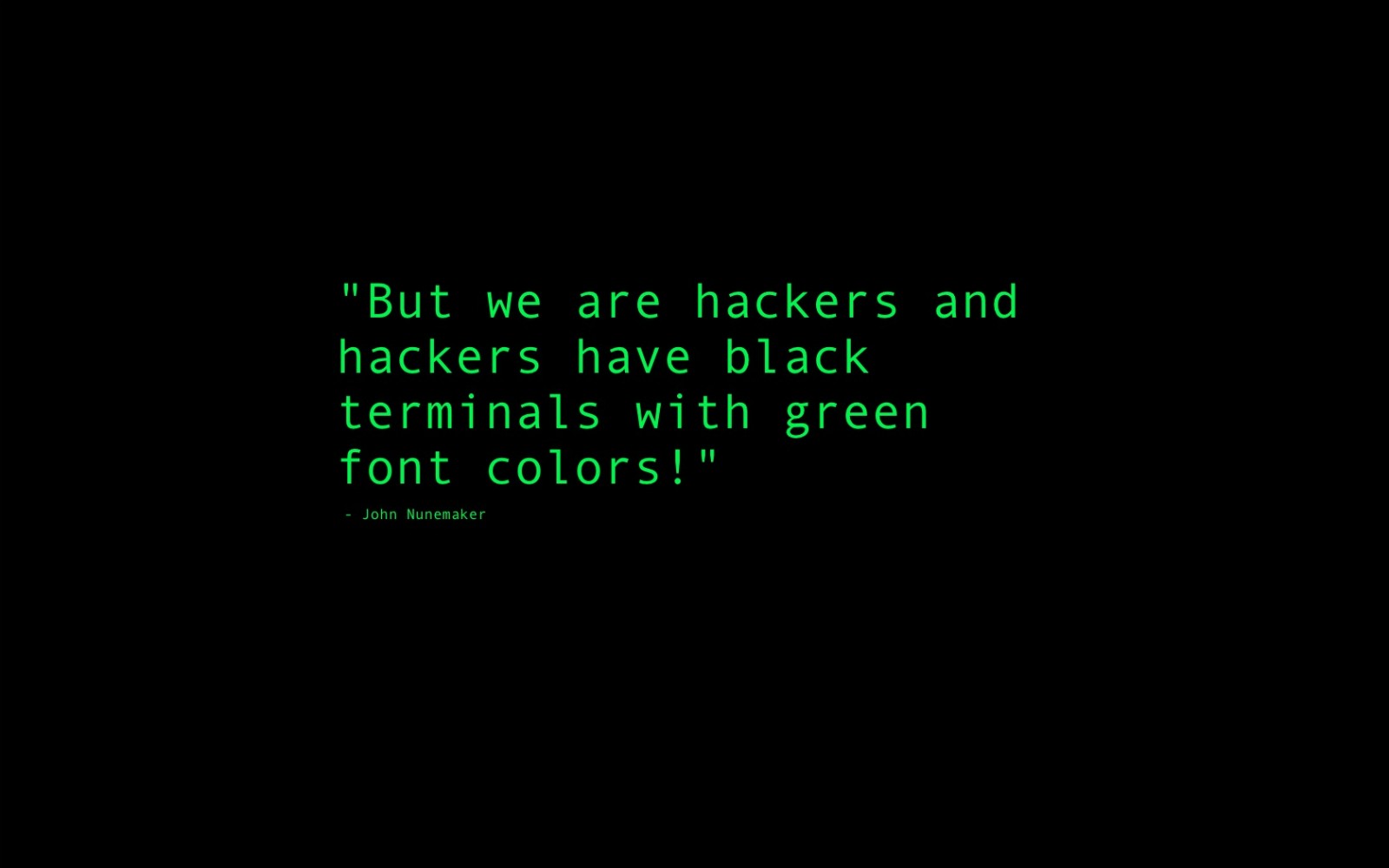 quote, Hacking, Humor, Minimalism, Black Background Wallpaper