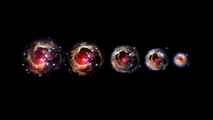 V838 Monocerotis, Space, Progression, Stars, Digital Art, Galaxy HD Wallpaper Desktop Background