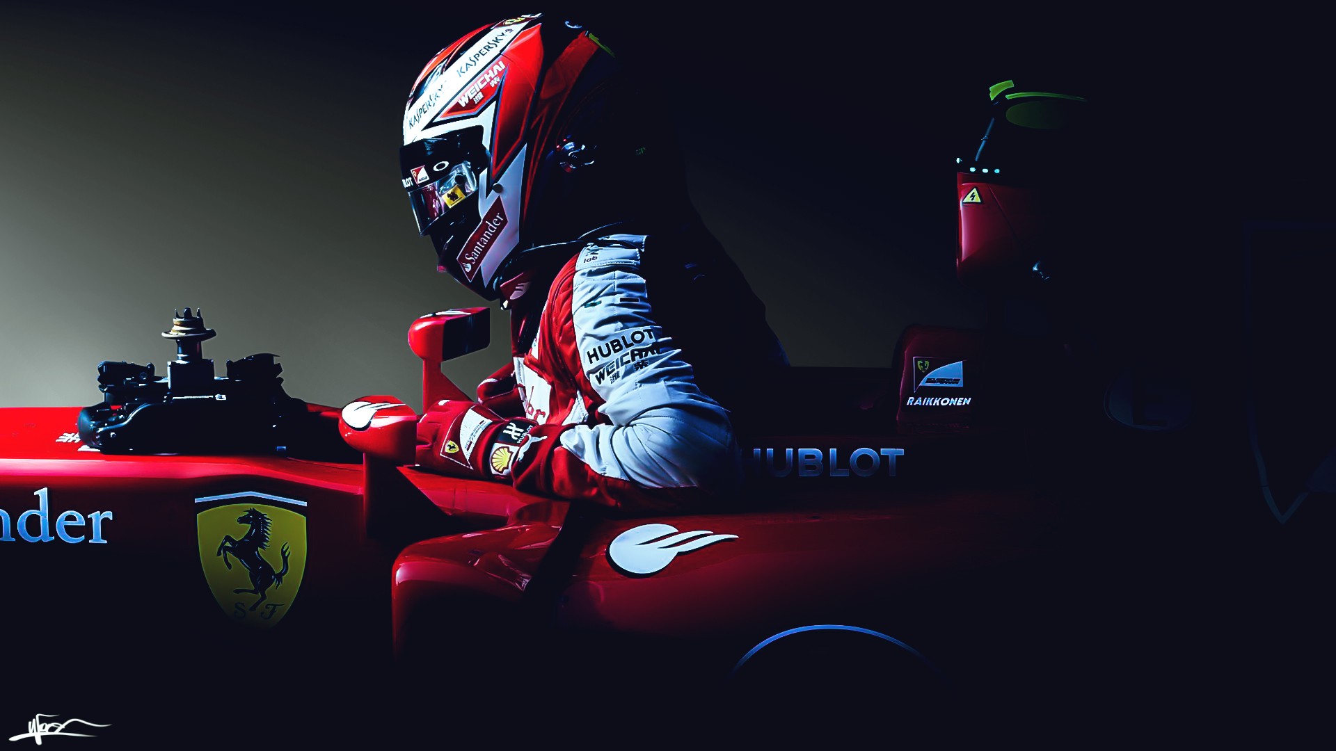 kimi, Raikkonen, Kimi Raikkonen, Scuderia Ferrari, SF15 T, Formula 1, Ferrari Formula 1, 2015 Wallpaper
