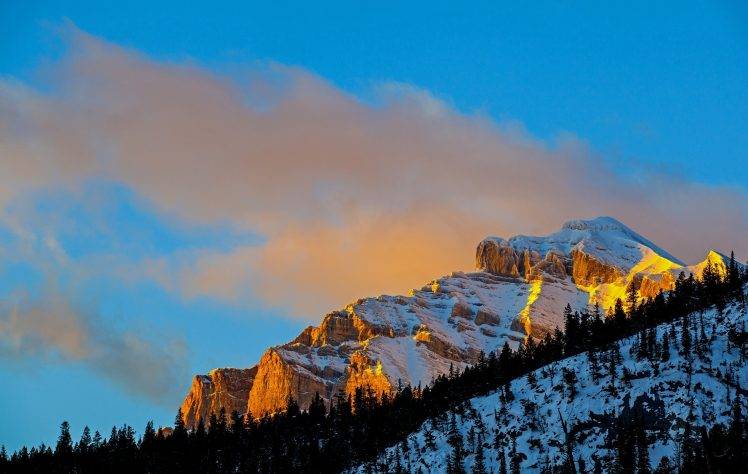 mountain, Winter, Snow, Landscape, Nature HD Wallpaper Desktop Background