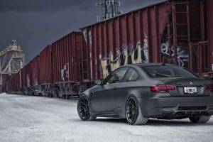 car, BMW, BMW M3, Train, Graffiti, BMW Active