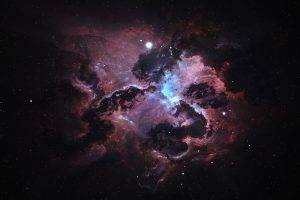 artwork, Digital Art, Space, Galaxy, Stars, Nebula