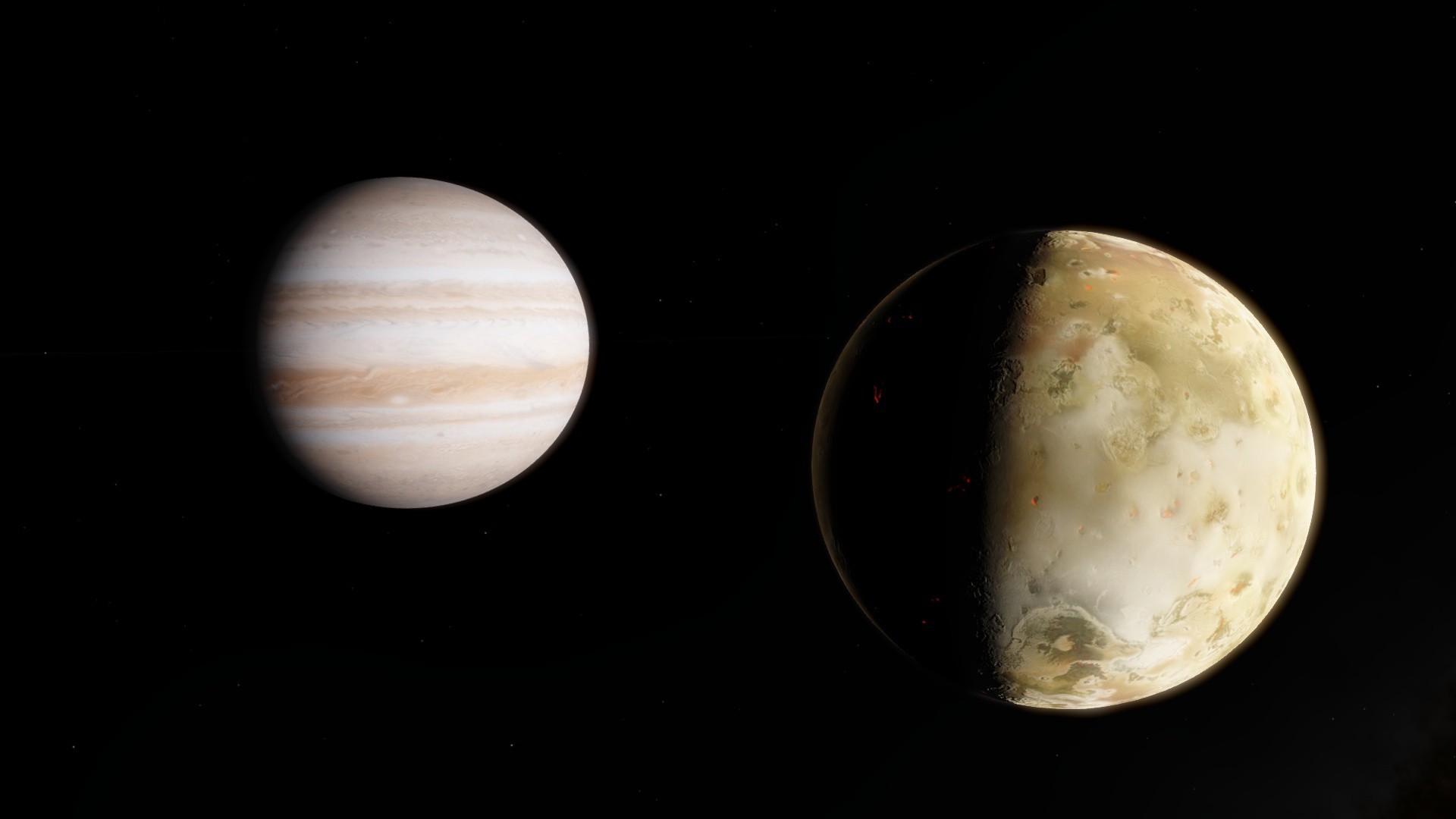 space, Space Engine, Planet, IO, Jupiter Wallpaper
