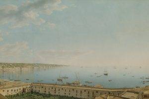 painting, Classic Art, Naples, Landscape, Coast