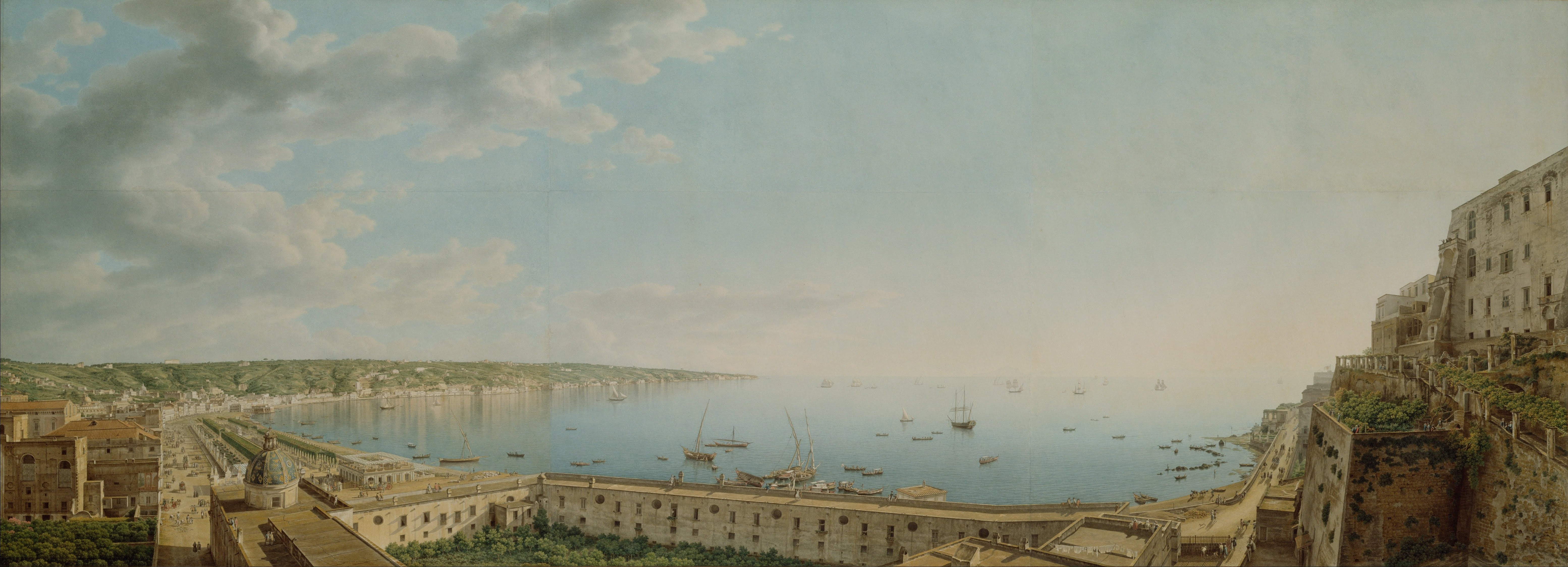 painting, Classic Art, Naples, Landscape, Coast Wallpaper