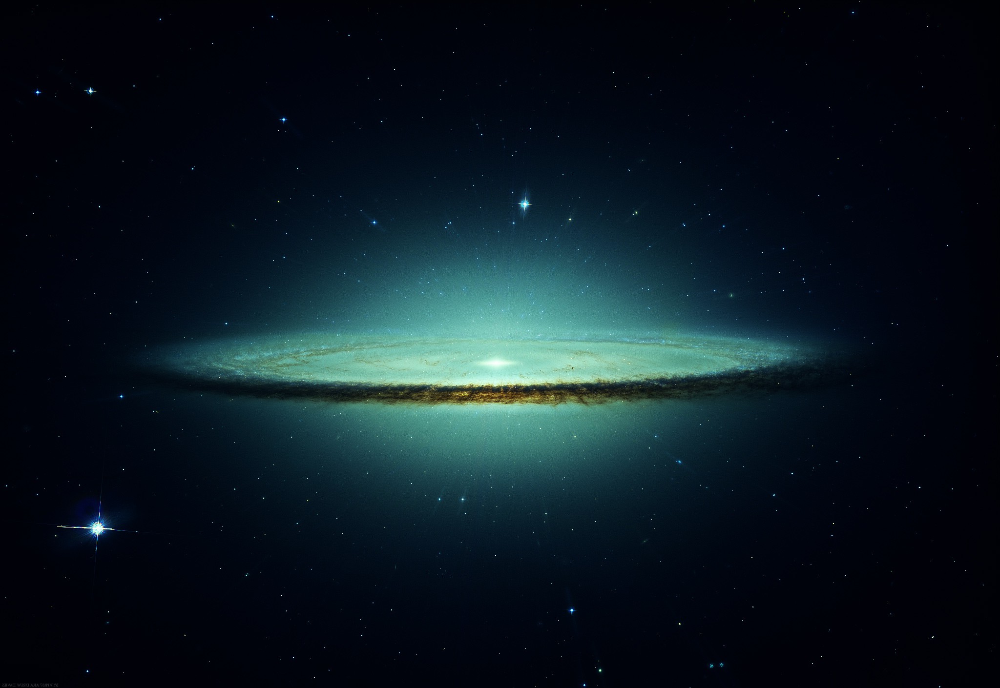 space, Galaxy, Sombrero Galaxy Wallpaper