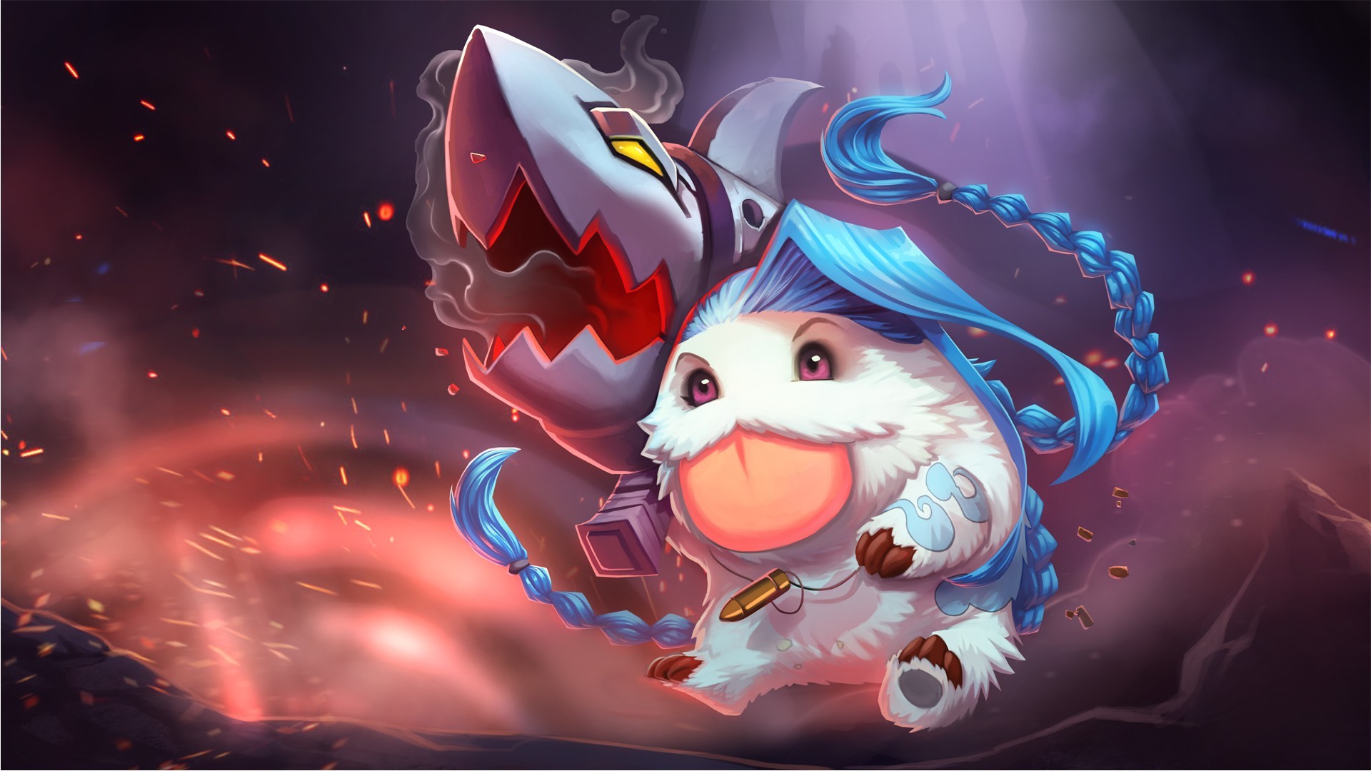 League Of Legends, Poro, Jinx Wallpaper