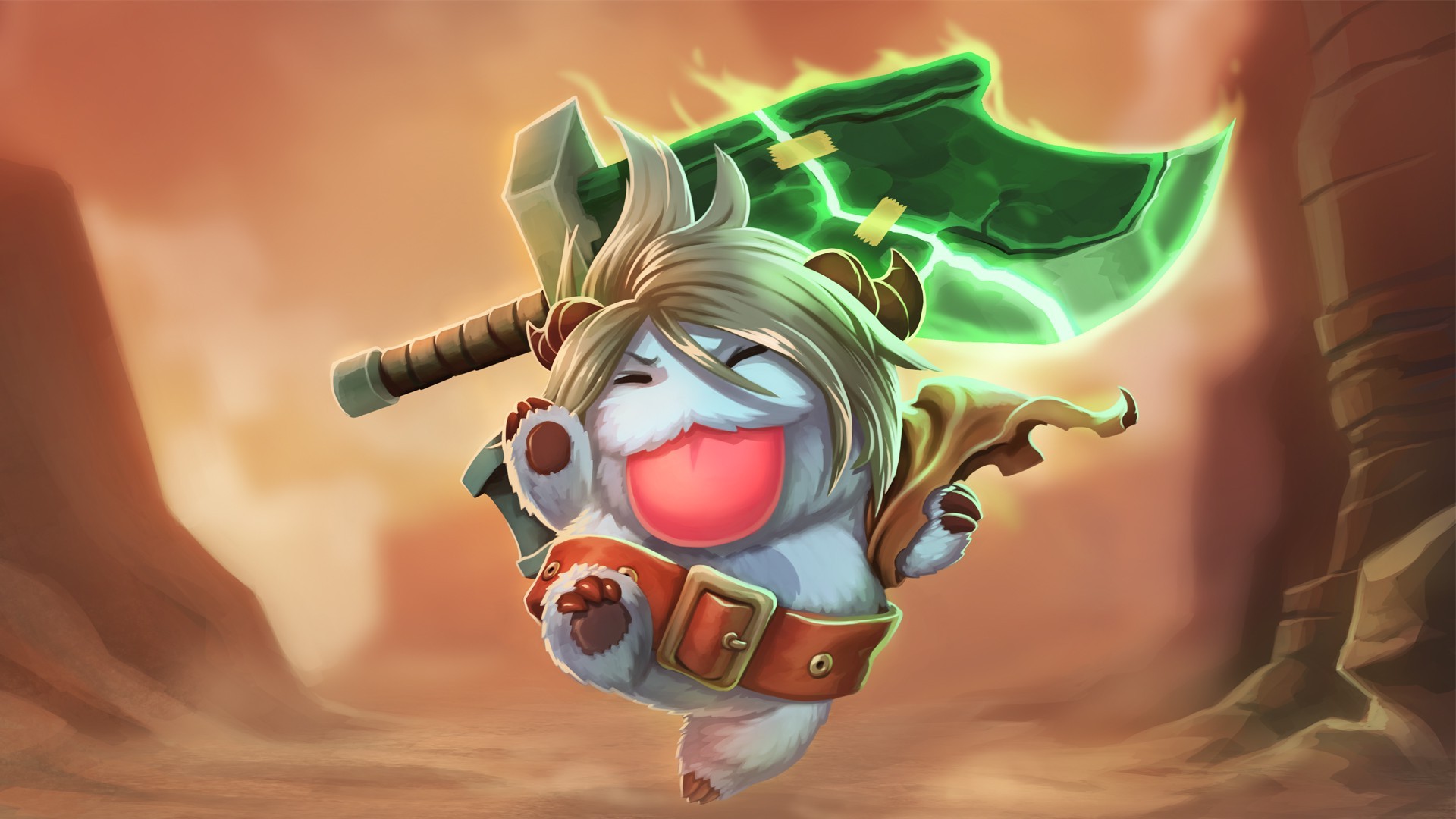 League Of Legends, Poro, Riven Wallpaper