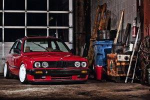 car, BMW, Stance, Red Cars