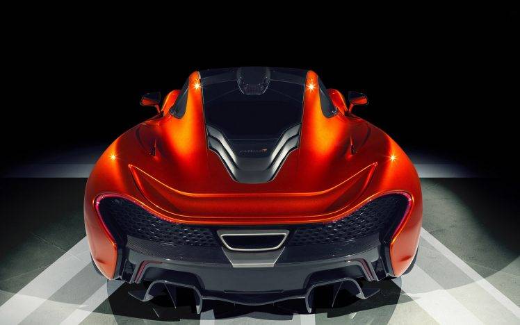 car, Orange Cars, McLaren P1, Hybrid, Hypercar, Mid engine, British Cars HD Wallpaper Desktop Background