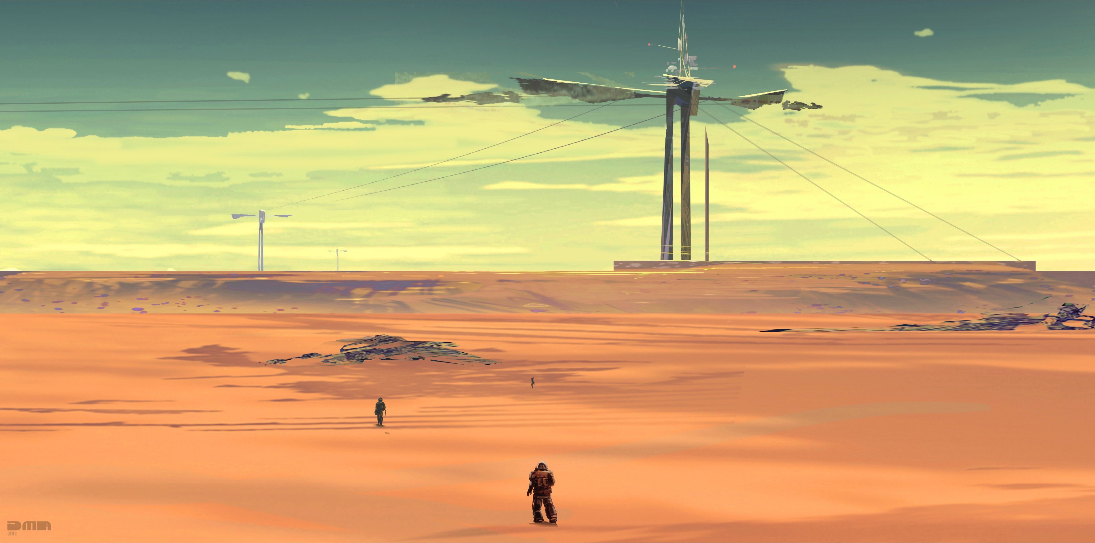 desert, Landscape, Science Fiction Wallpaper
