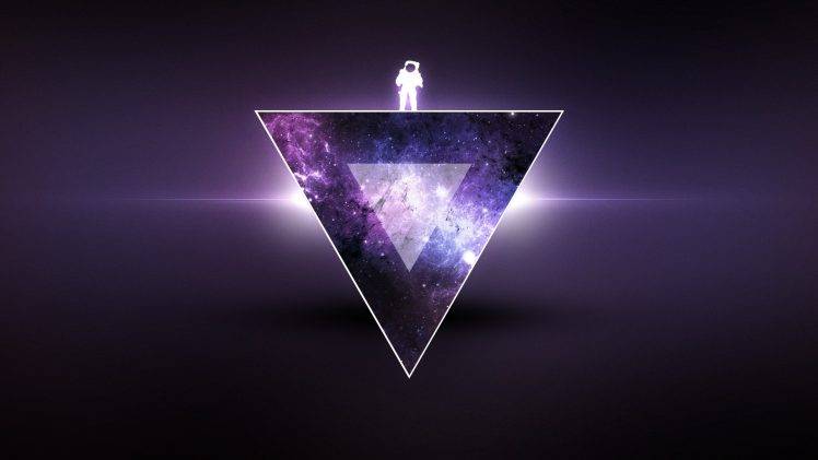 astronaut, Universe, Purple HD Wallpaper Desktop Background
