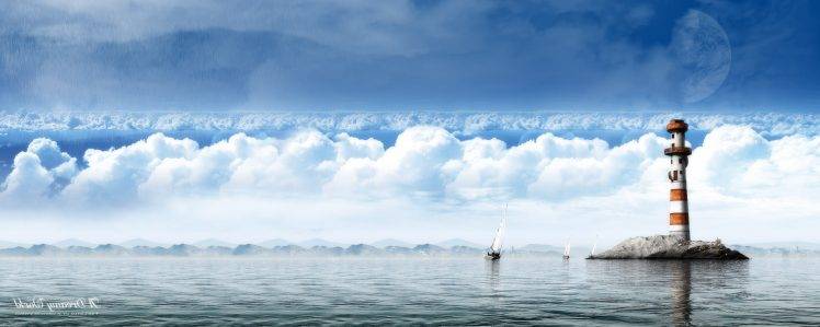 artwork, Landscape, Clouds HD Wallpaper Desktop Background