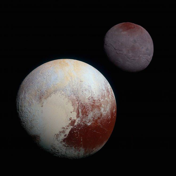 Charon, Solar System, Universe, Astronomy, Space, Pluto HD Wallpaper Desktop Background