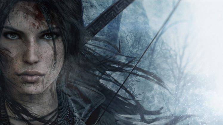 Lara Croft, Rise Of The Tomb Raider, Video Games, Face, Artwork, Concept Art, Bows, Eyes, Tomb Raider HD Wallpaper Desktop Background
