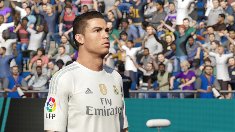 Cristiano Ronaldo, Footballers, Video Games, Ball, Soccer, FIFA 16 HD Wallpaper Desktop Background