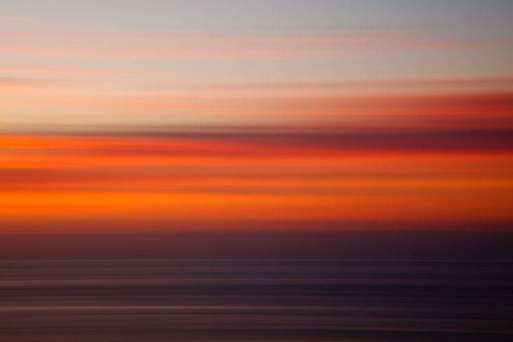 beach, Sunset, Abstract, Panning HD Wallpaper Desktop Background