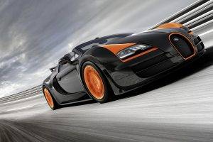 Bugatti Veyron Grand Sport Vitesse, Car, Race Tracks, Motion Blur