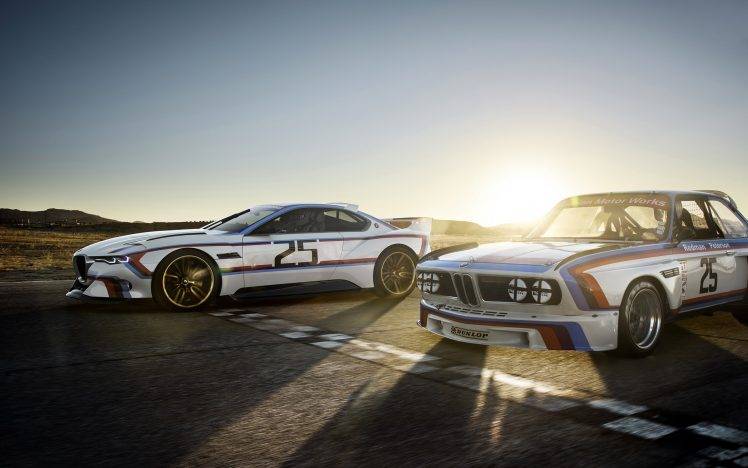 BMW 3.0 CSL, Race Tracks, Car, Sunset, Concept Cars HD Wallpaper Desktop Background