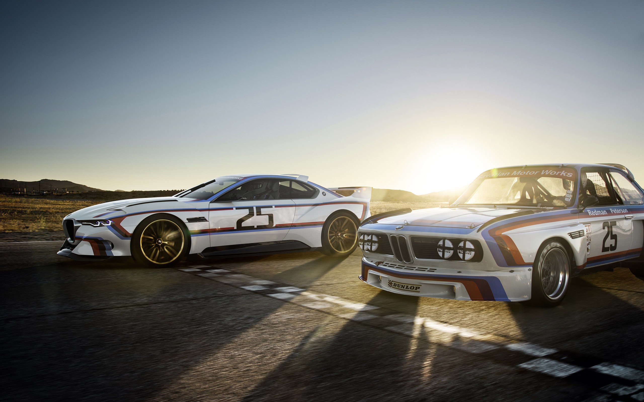 BMW 3.0 CSL, Race Tracks, Car, Sunset, Concept Cars Wallpaper