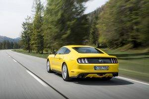 car, Ford Mustang GT, Road, Motion Blur, Muscle Cars