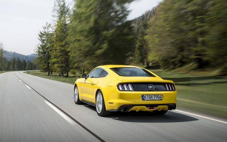 car, Ford Mustang GT, Road, Motion Blur, Muscle Cars HD Wallpaper Desktop Background