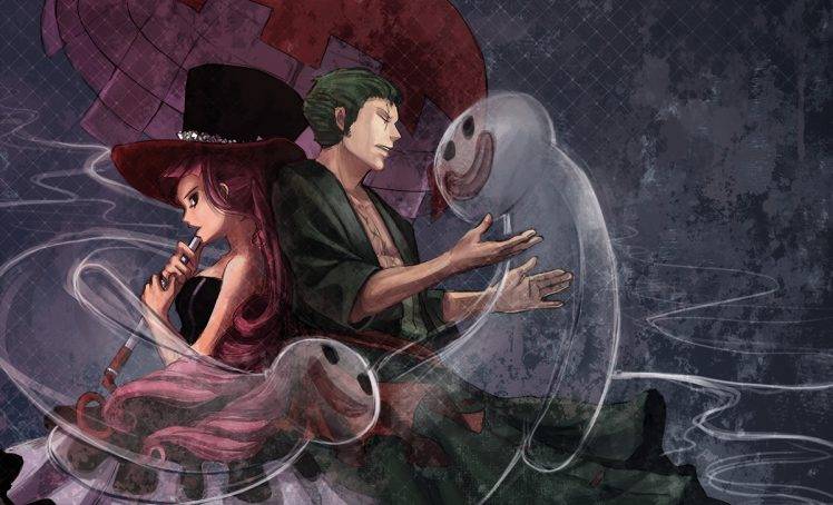 One Piece, Roronoa Zoro, Ghost, Umbrella, Perona HD Wallpaper Desktop Background