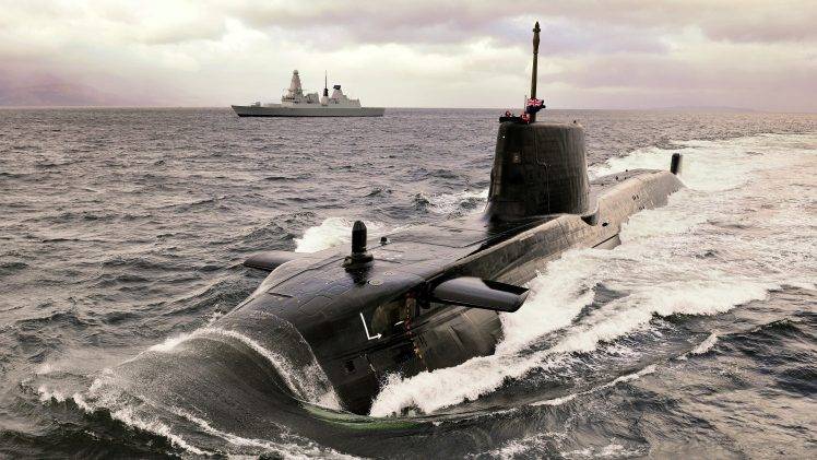 military, Submarine, Navy, Astute class Submarine, Royal Navy, Destroyer, Ship HD Wallpaper Desktop Background