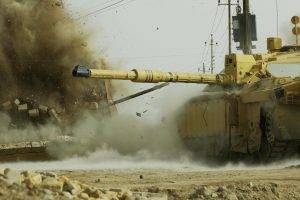 military, Tank, Challenger 2, British Army, Afghanistan, Combat, Explosion