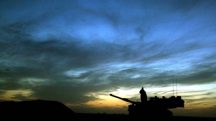 military, Tank, Sunrise, Sky, Shadow, Silhouette HD Wallpaper Desktop Background