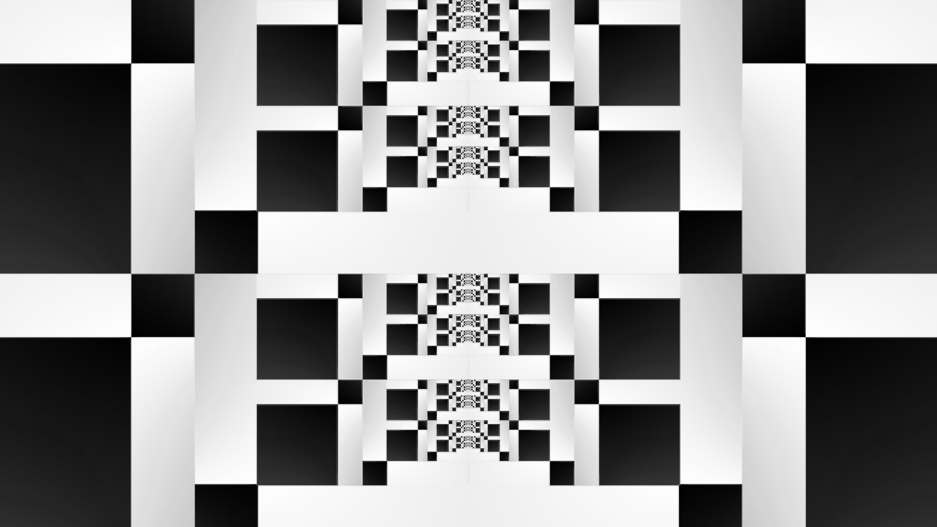 black, White, Square, Shapes, Bit, Abstract Wallpaper