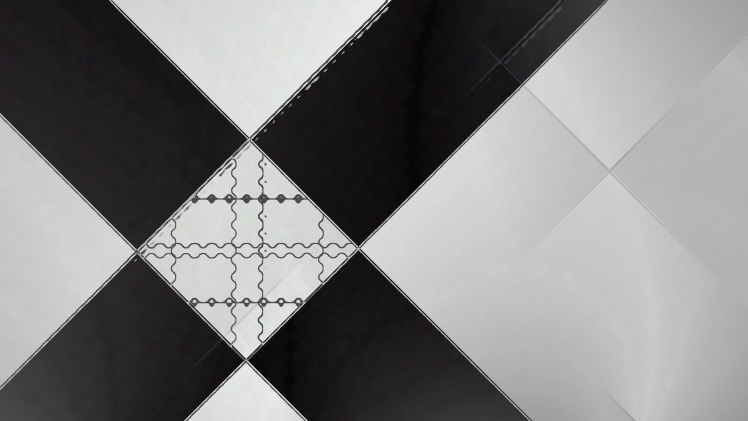 black, White, Square, Shapes, Bit, Abstract HD Wallpaper Desktop Background