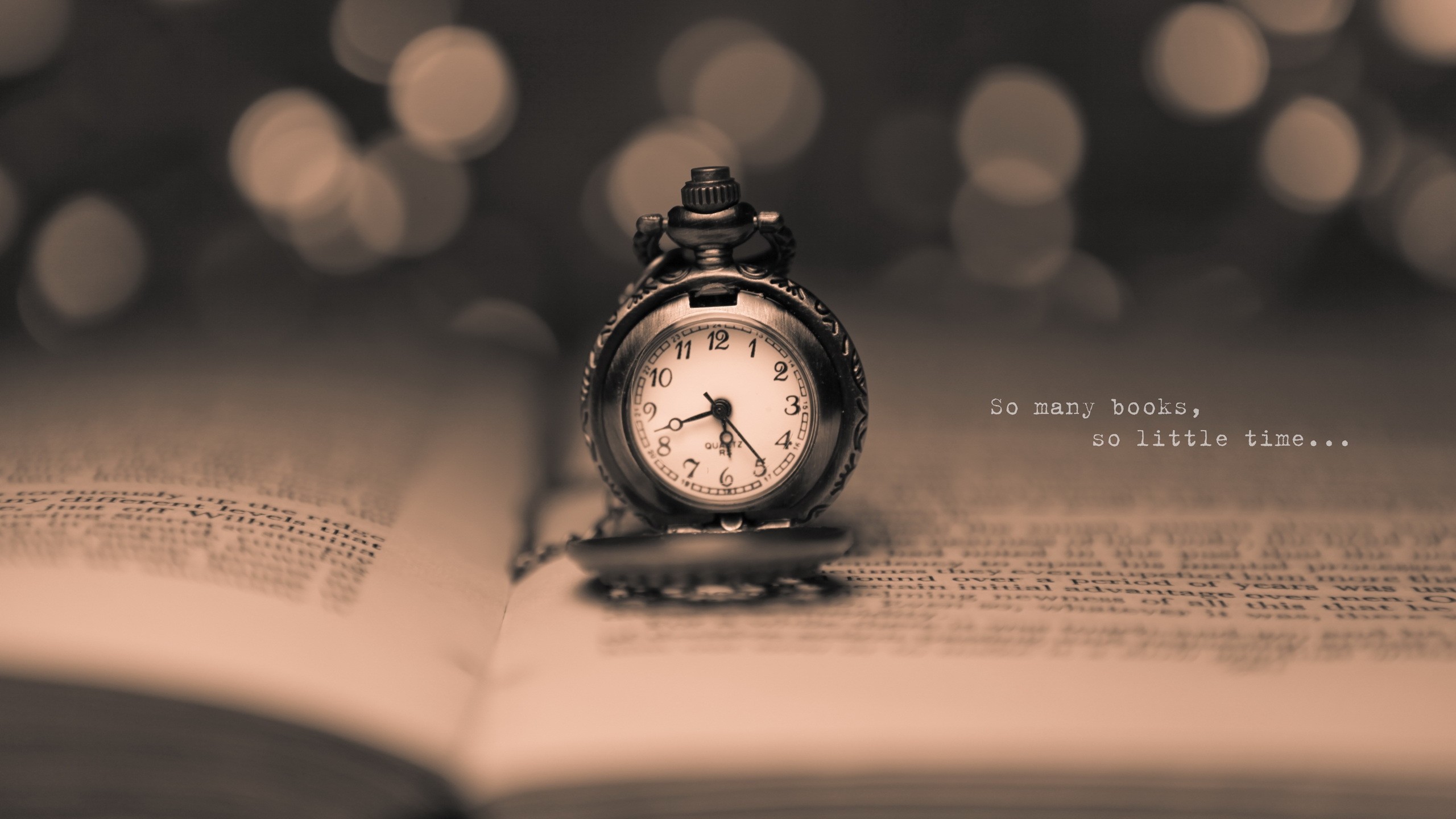 sepia, Books, Watch, Pocket Watch, Text, Quote, Depth Of Field, Bokeh, Numbers, Time, Quartz Wallpaper